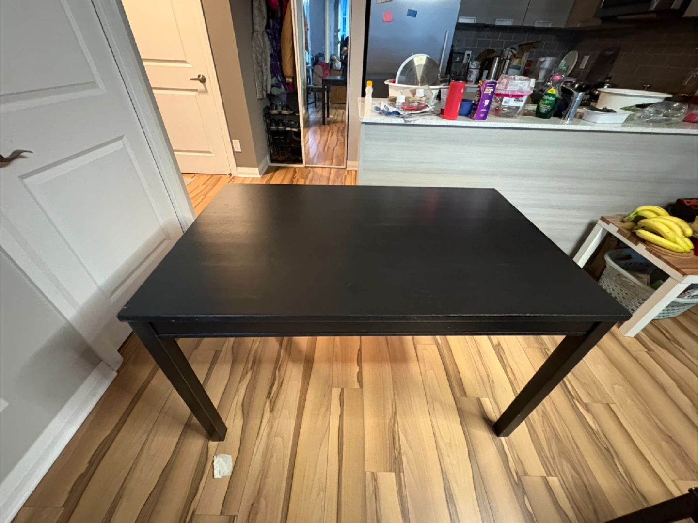Black Dining Table with 4 Chairs - photo 4
