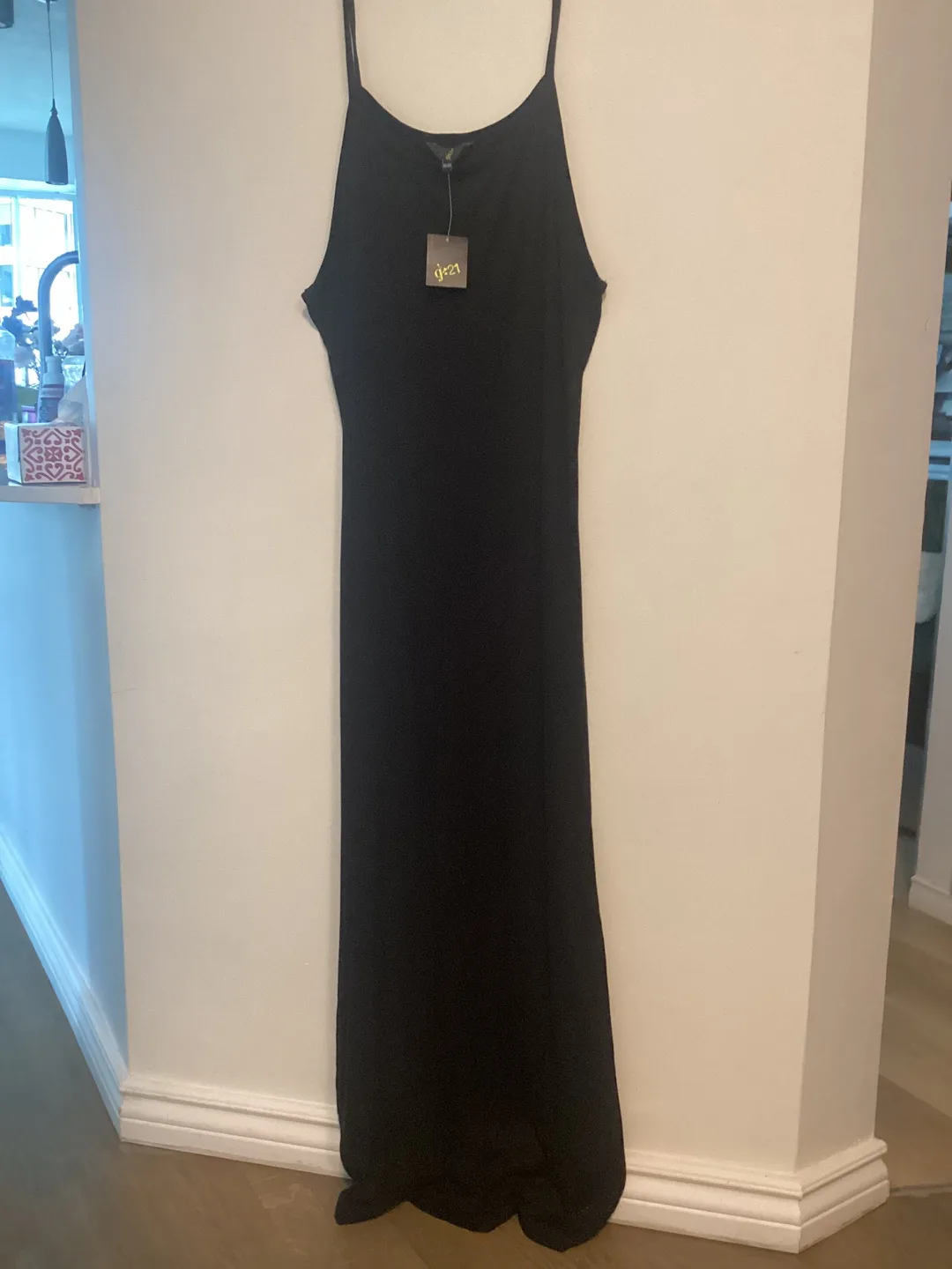 Black Maxi Dress With Spaghetti Straps