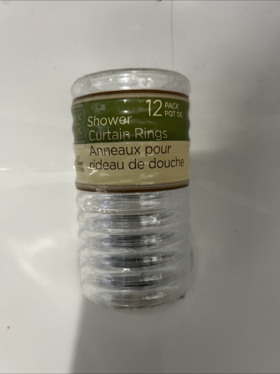 Home Collection Shower Curtain Rings - 12 Pack