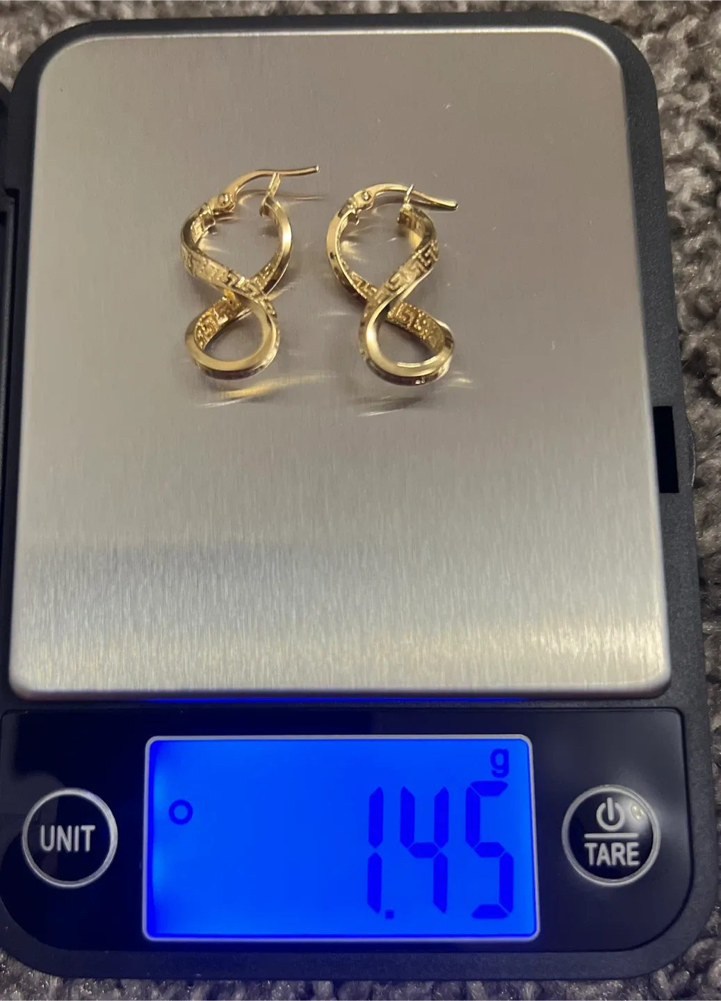 Gold Infinity Hoop Earrings image indicator(2)