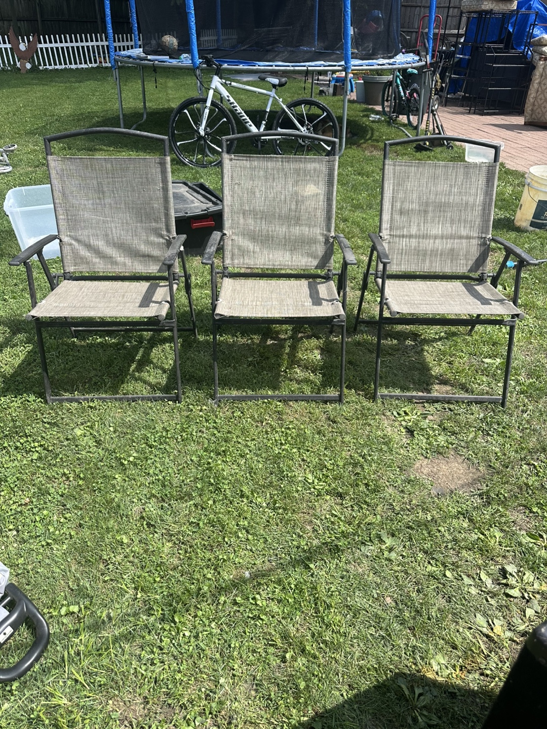 Set of 3 Outdoor Patio Chairs
