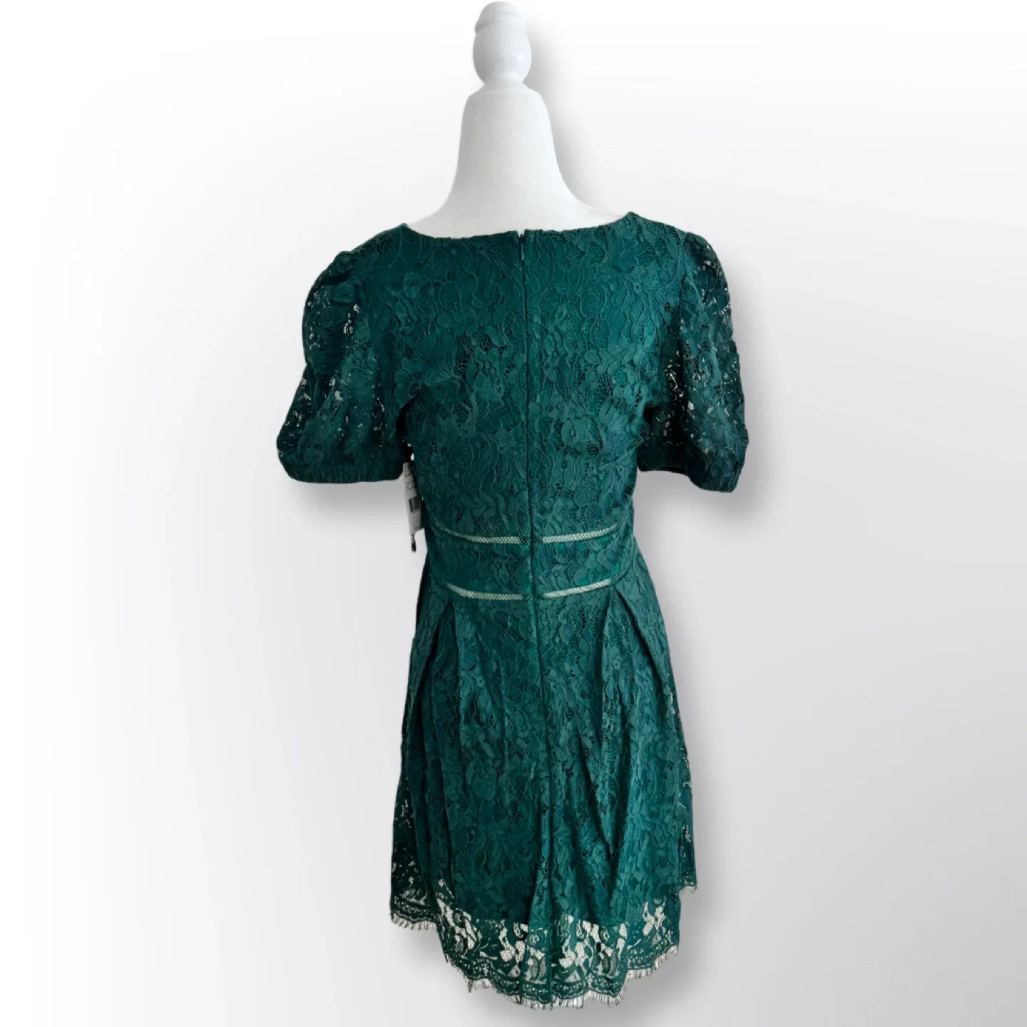 New With Tags! Black Tape Green Lace Dress | Size M image indicator(5)