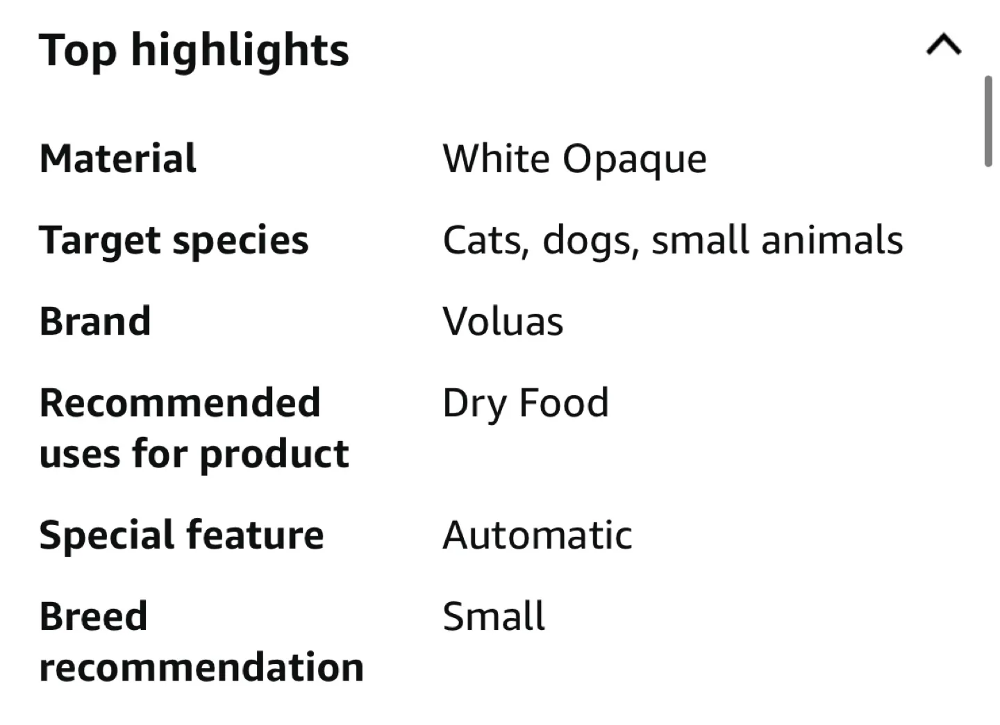 Voluas Automatic Pet Feeder for Cats/Dogs image indicator(2)