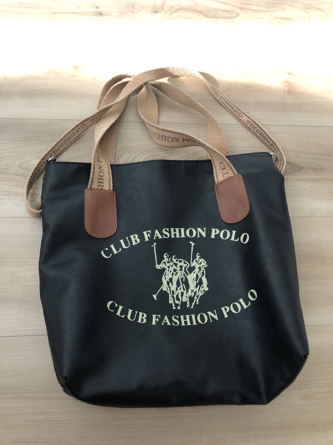 Club Fashion Polo Black Tote Bag - photo 2