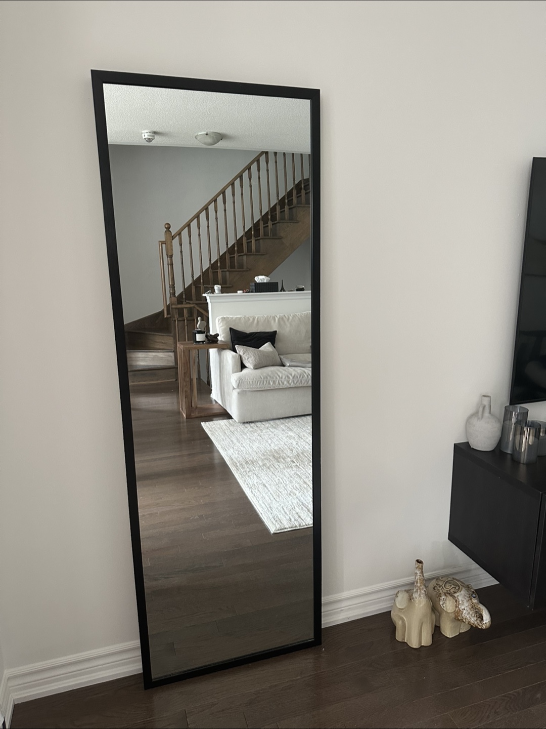 Full Length Black Frame Mirror - photo 2