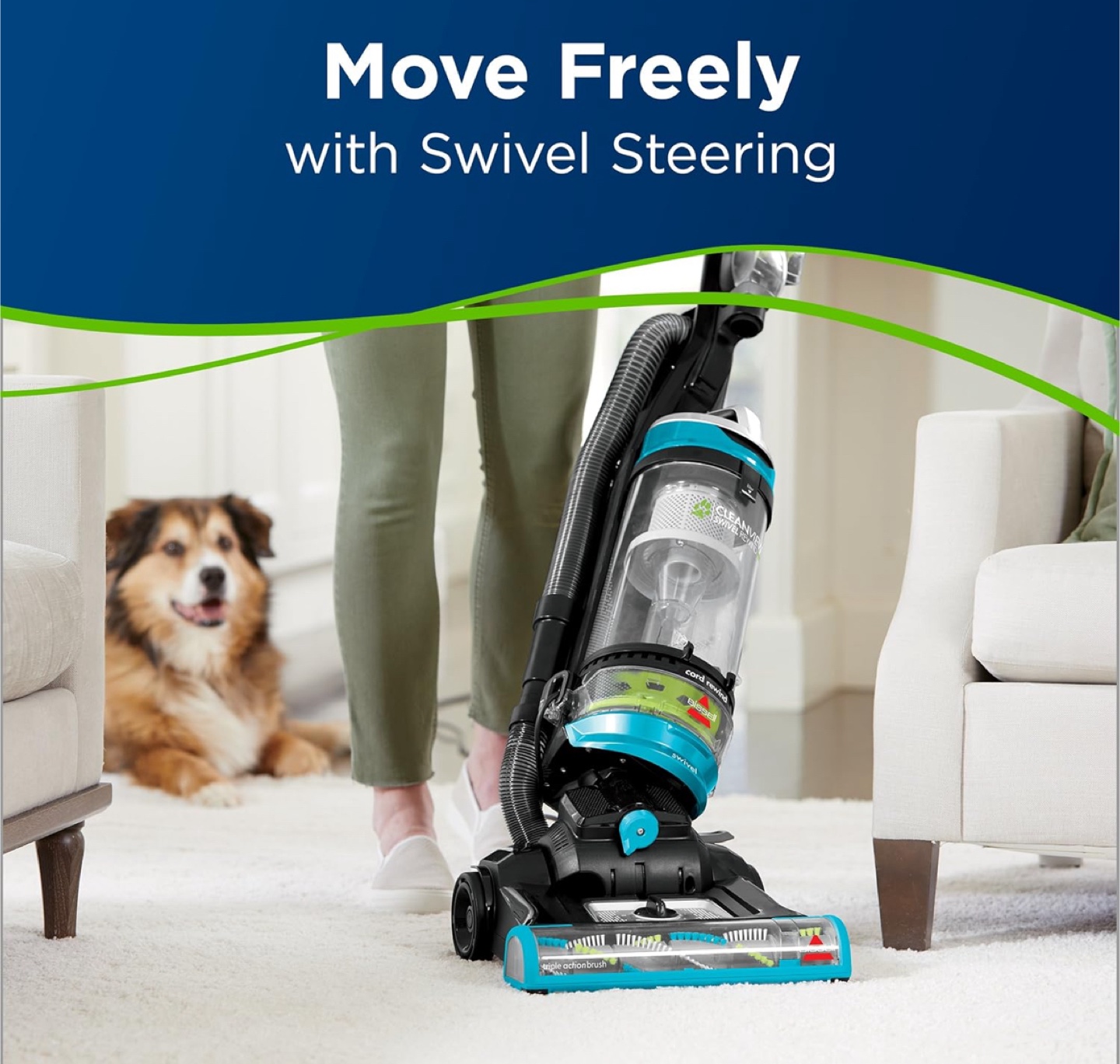 Bissell CleanView Swivel Rewind Pet Vacuum - photo 4