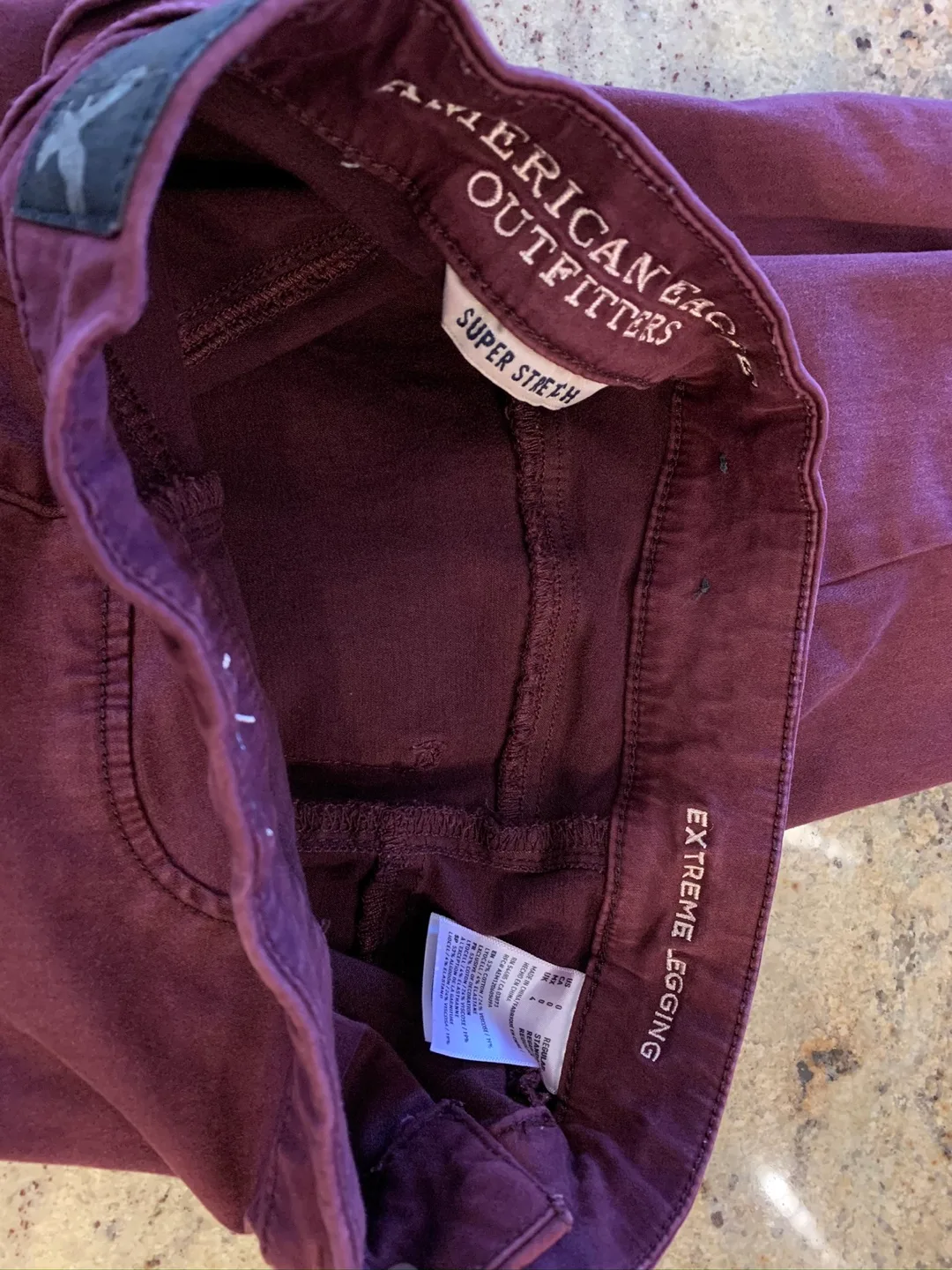 American Eagle Outfitters Burgundy Pants image indicator(2)