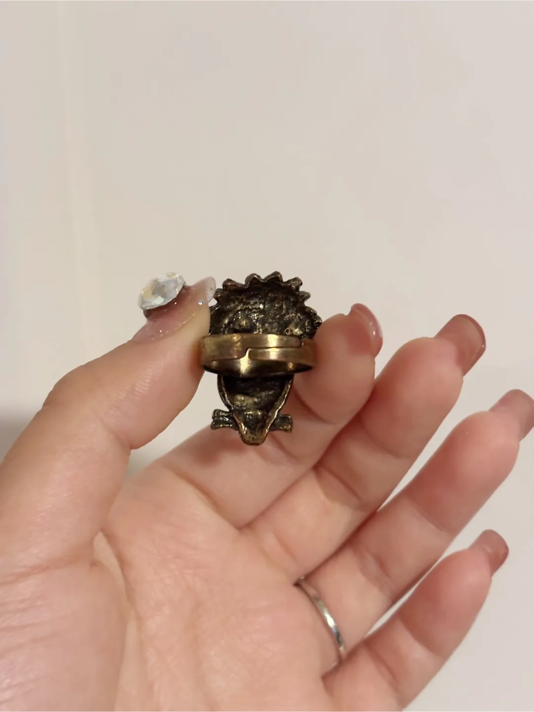 Owl Ring with Rhinestone Eyes image indicator(2)