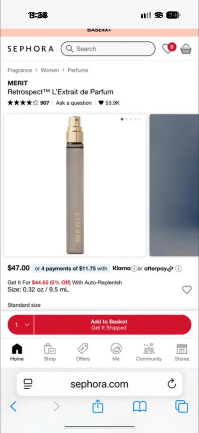 Merit Retrospect Perfume 🆕 Great for travel ✈️/ Trial image indicator(5)