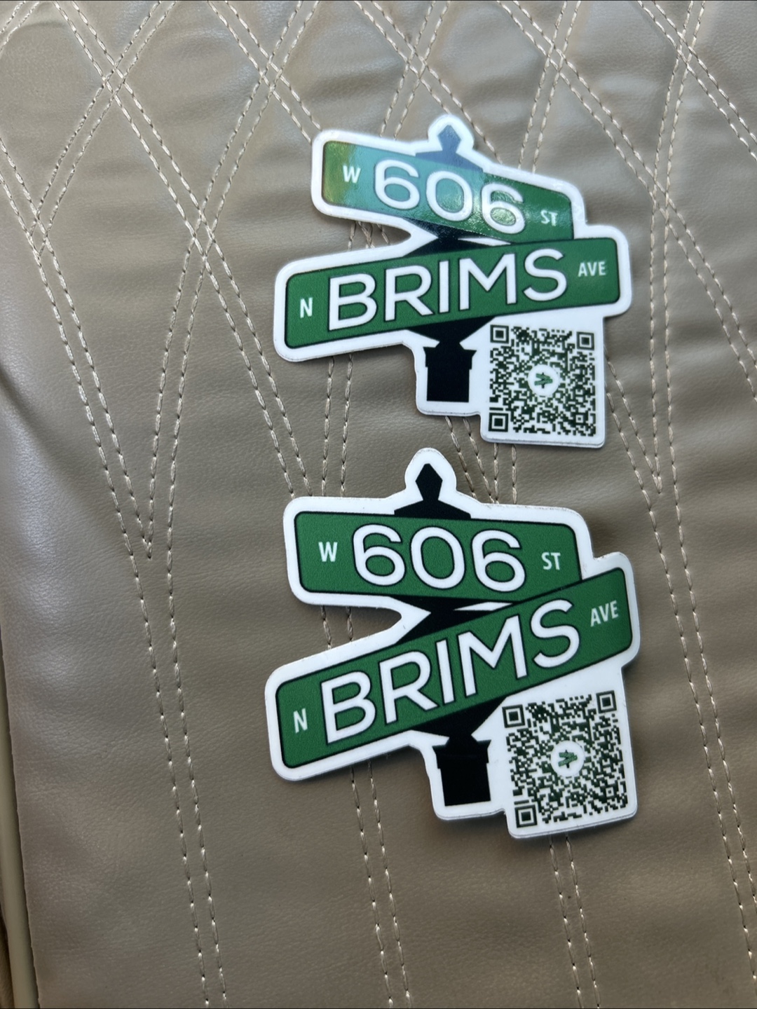 606 St & Brims Ave Stickers