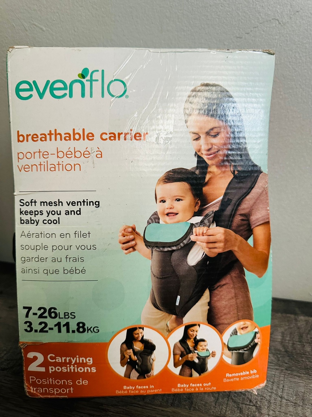 Evenflo Breathable Carrier - 7-26lbs