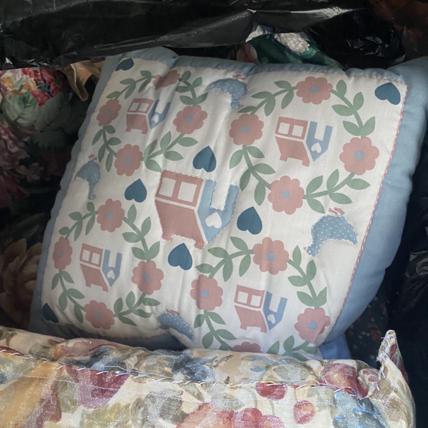 Assorted Vintage Decorative Couch Pillows - photo 3