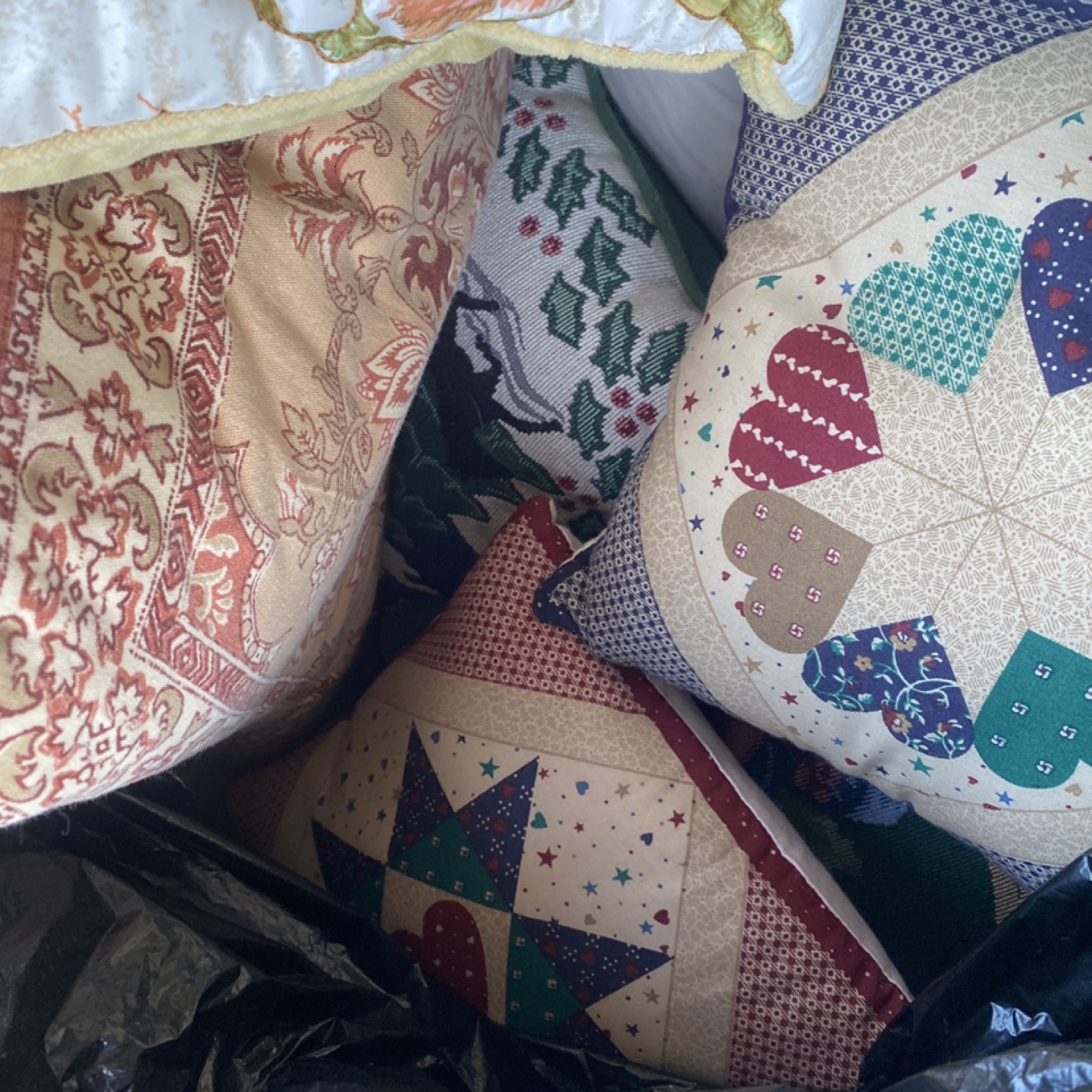 Assorted Vintage Decorative Couch Pillows - photo 5