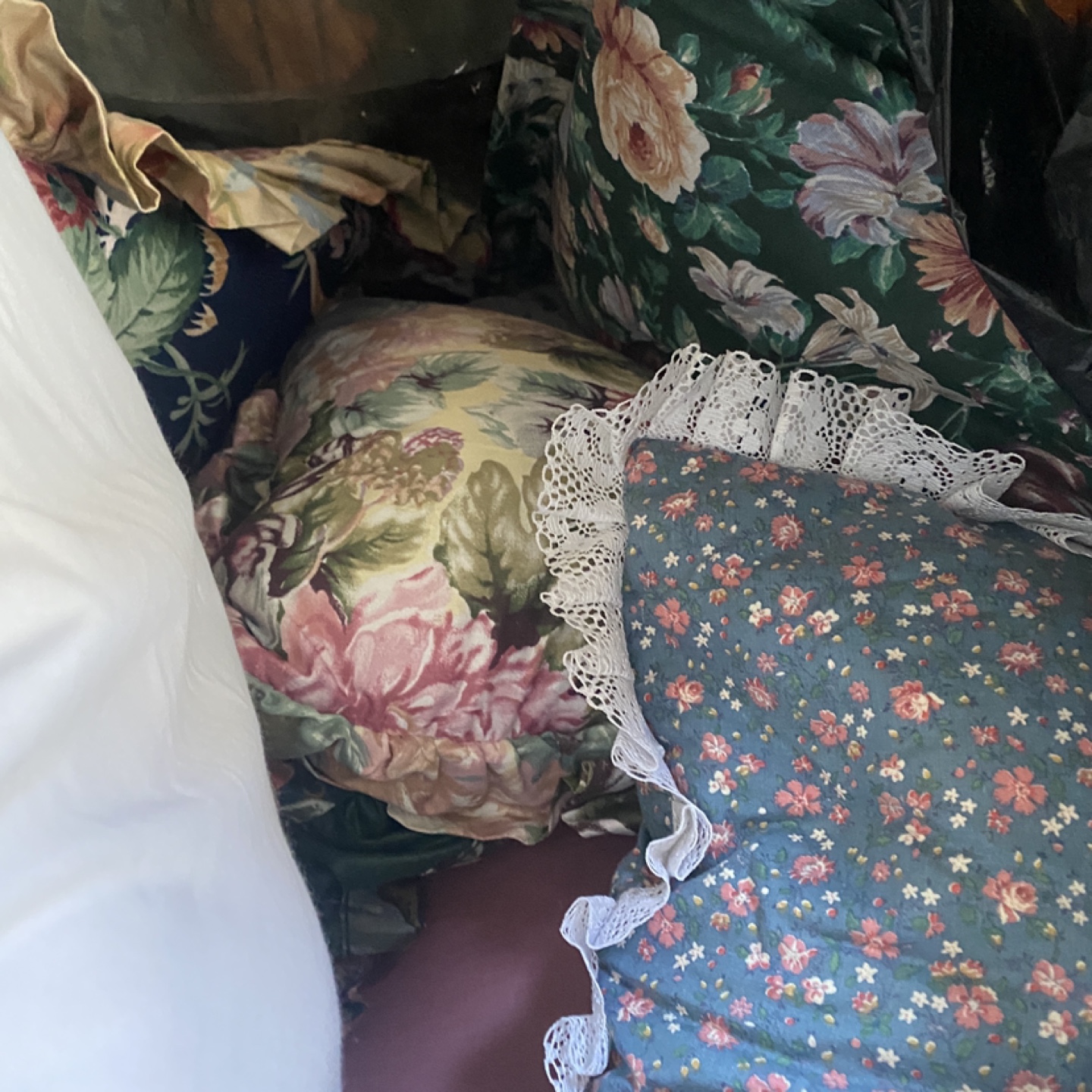 Assorted Vintage Decorative Couch Pillows - photo 2