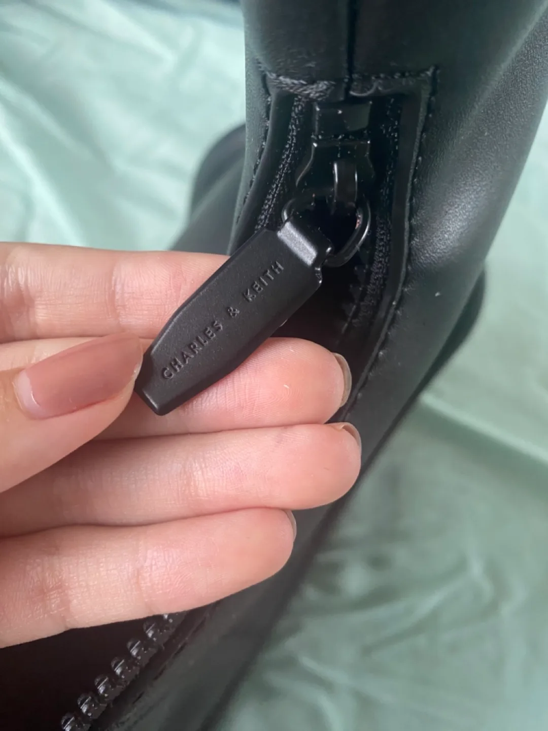 Charles & Keith Black Handbag image indicator(6)