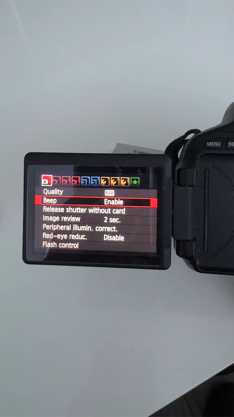 Canon eos Rebel T3i w/ 50mm f1.8 lens & camera bag image indicator(3)