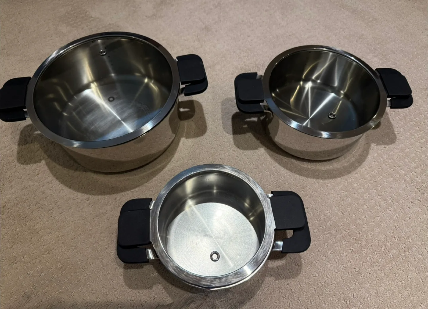 Induction stainless steel cookware set (3) thumbnail