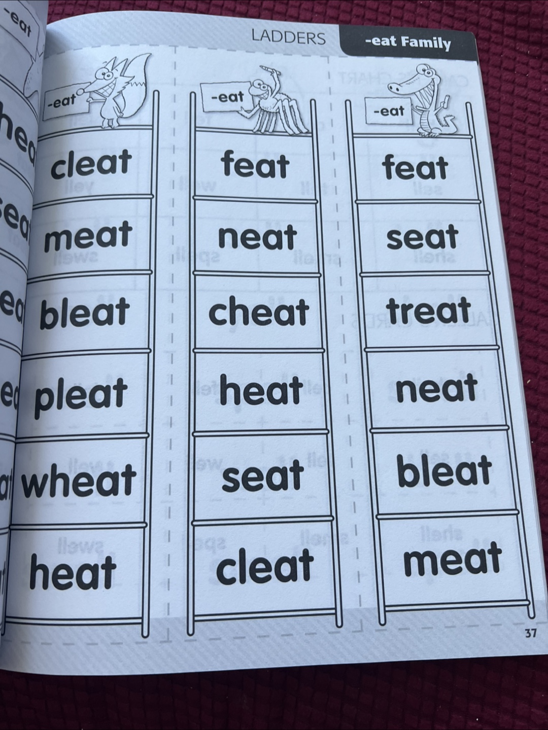 Scholastic Word Family Bingo Ladders Book - photo 3