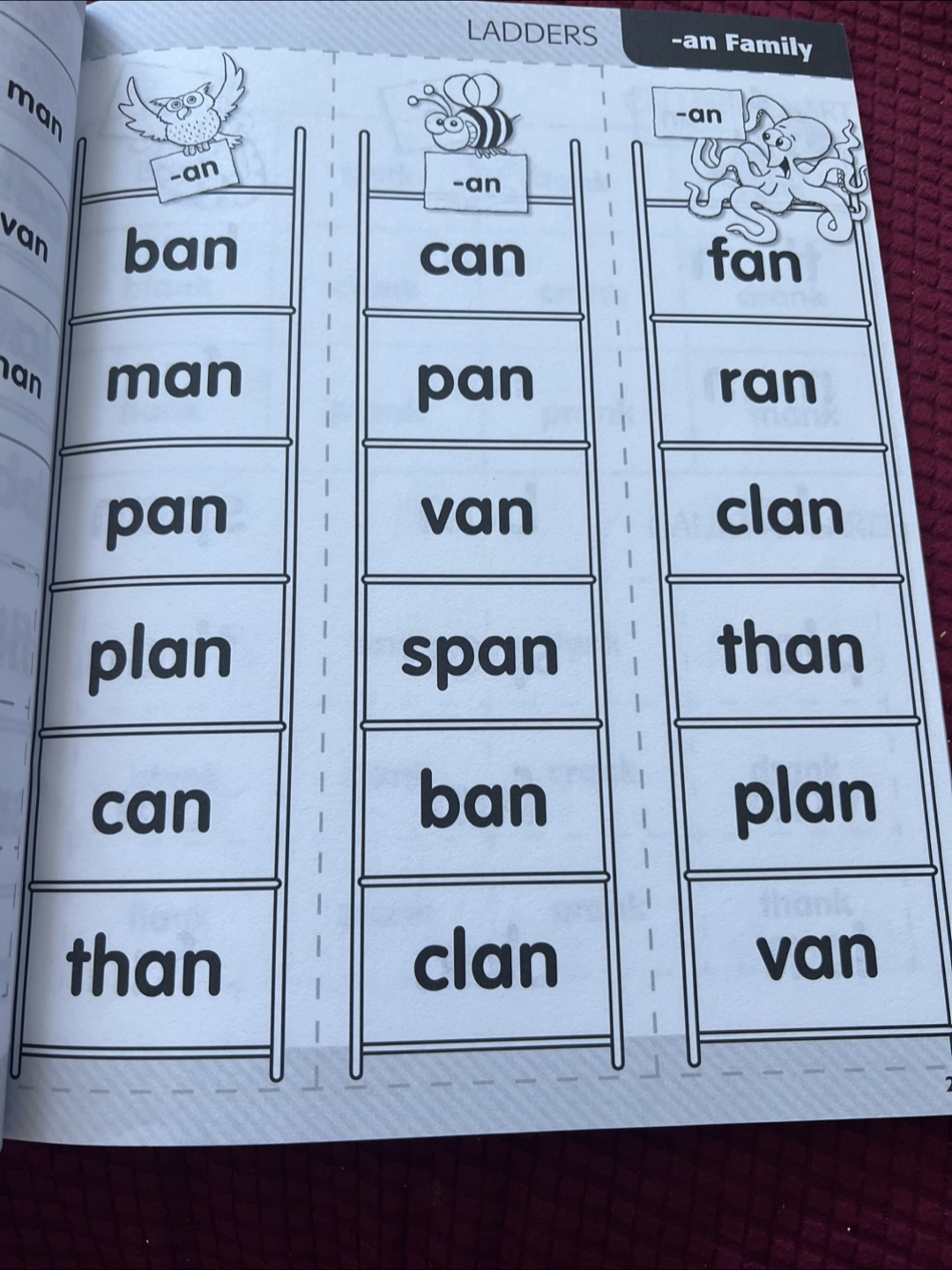 Scholastic Word Family Bingo Ladders Book - photo 5