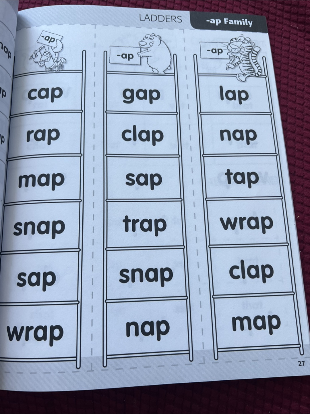 Scholastic Word Family Bingo Ladders Book - photo 4