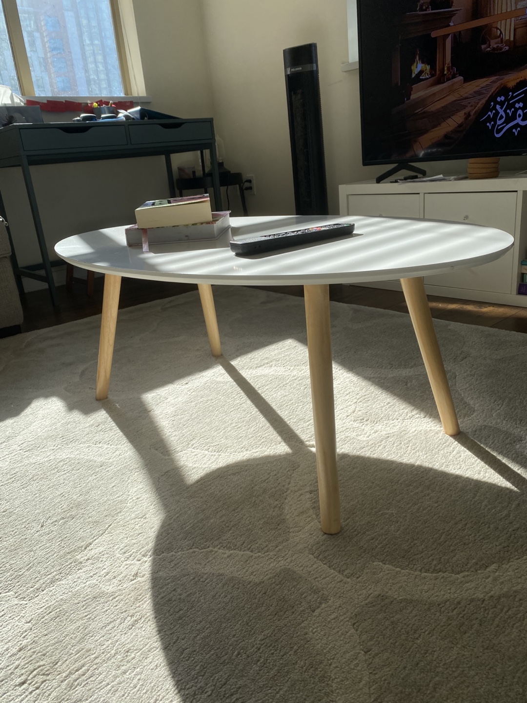 White Oval Coffee Table