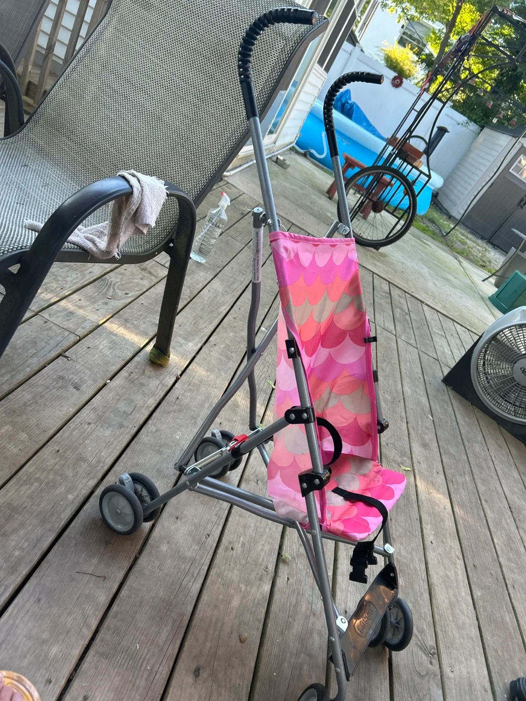 Pink Patterned Umbrella Stroller image indicator(2)