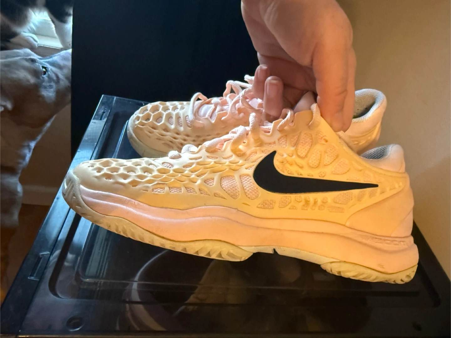 Nike Zoom Cage 3 Tennis Shoes- size 6.5- women’s- Peach - photo 3