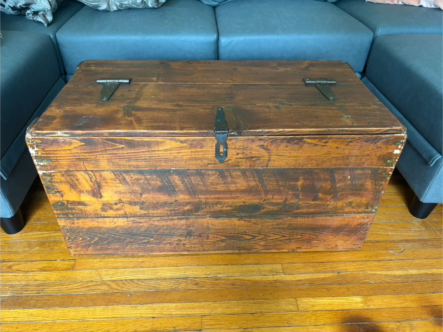 Rustic Wooden Storage Trunk thumbnail