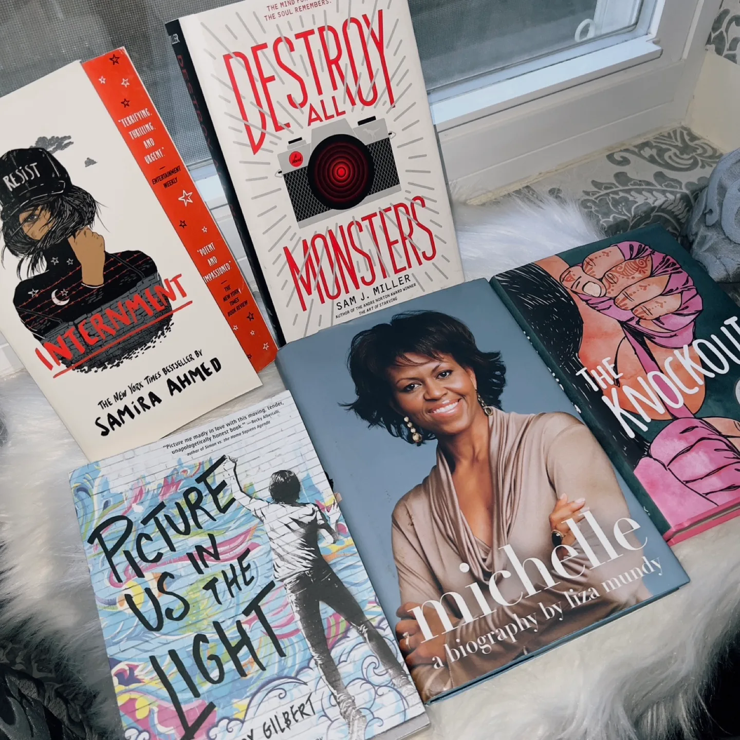 Used Books: Internment, Destroy All Monsters, Michelle thumbnail