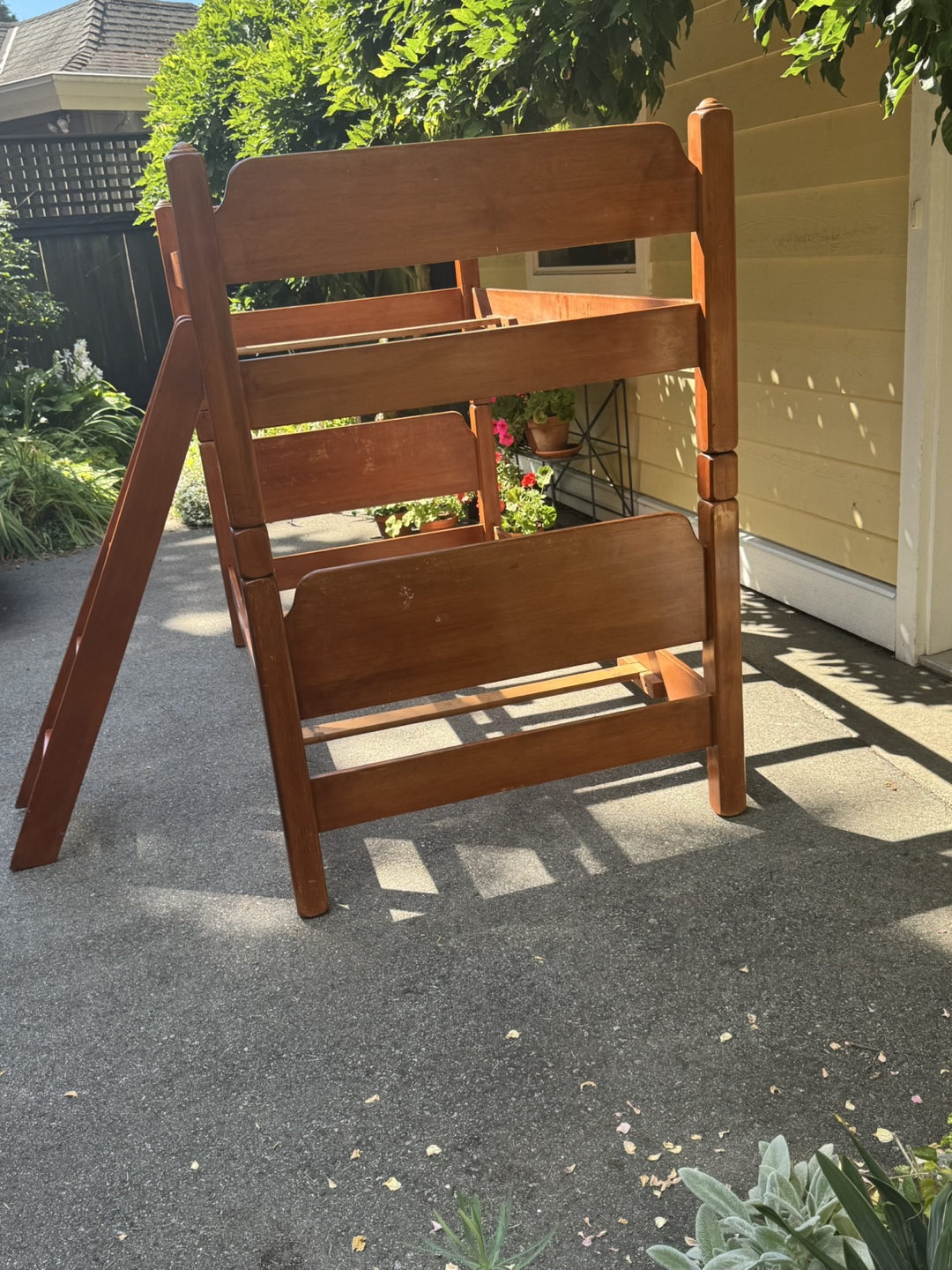 Wooden Bunk Bed Frame with Ladder - photo 3