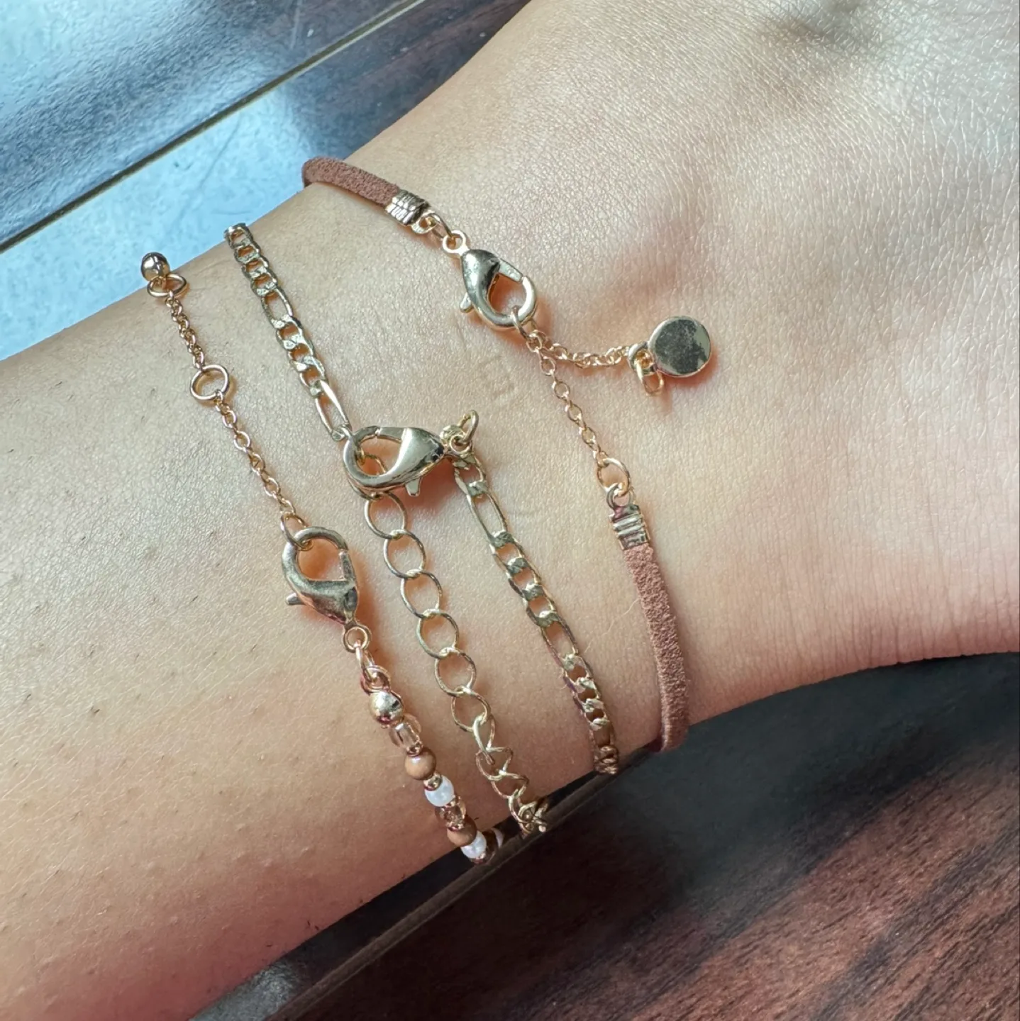 Set of 3 Bracelets/Anklet image indicator(2)