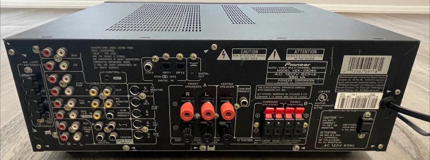 Pioneer VSX-D509S Audio/Video Multi-Channel Receiver image indicator(4)