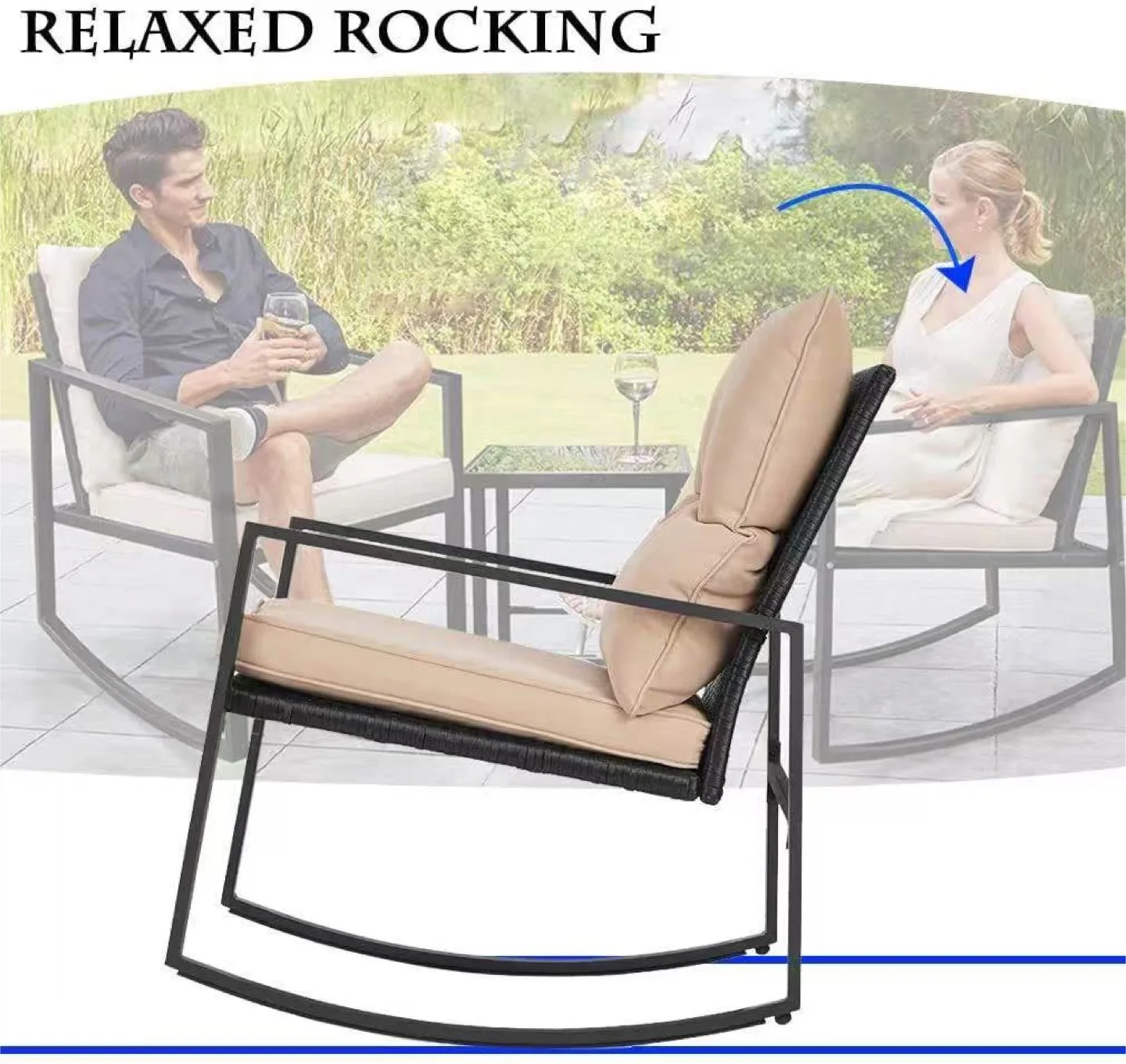 New 3 Pieces Outdoor  Furniture image indicator(5)
