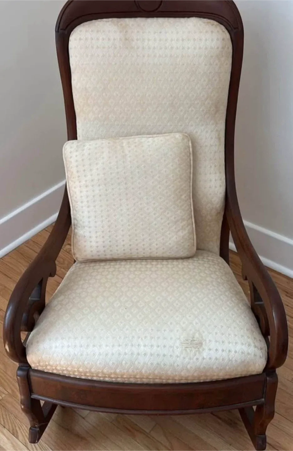 Antique Armchair with Cushion thumbnail