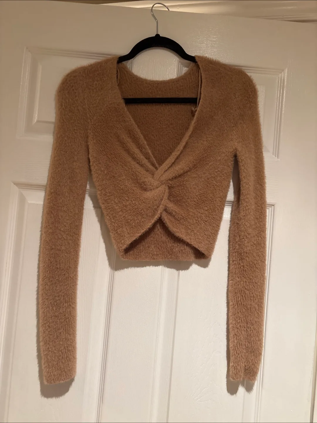 Aerie Fuzzy Knit Crop Top - Size XS thumbnail