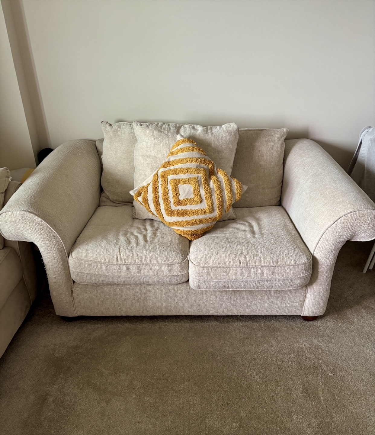 Loveseat Sofa - Beige Colour
