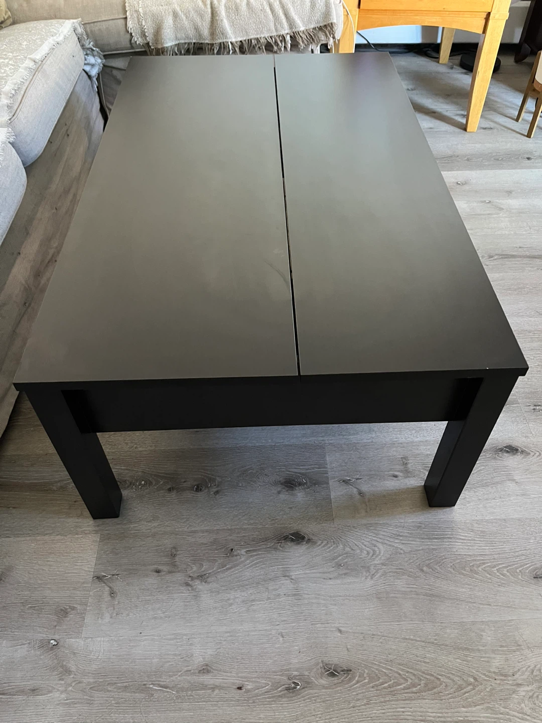 Black Lift-Top Ikea Coffee Table - photo 4