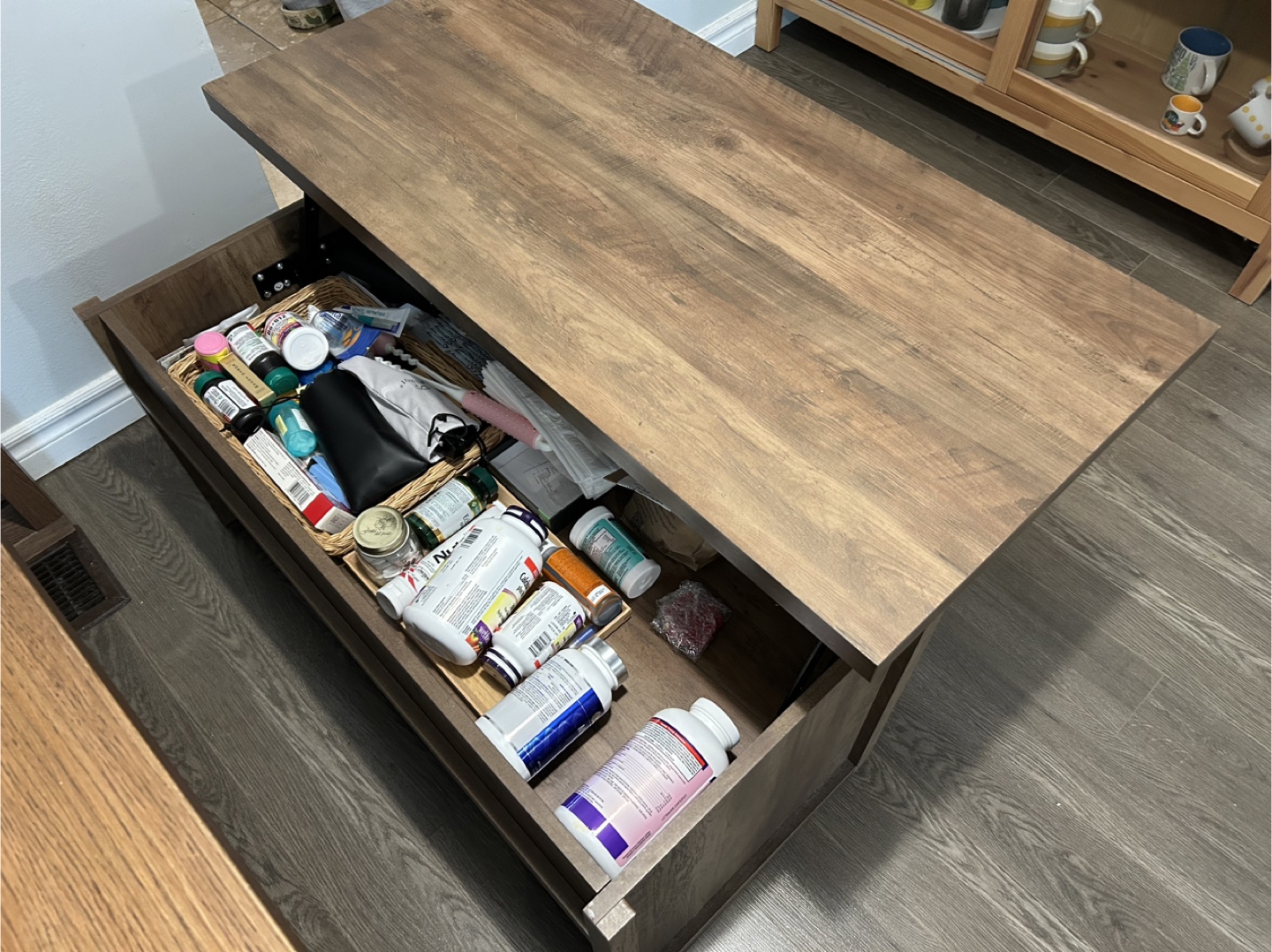 Lift Top Coffee Table - Wood Finish - photo 2