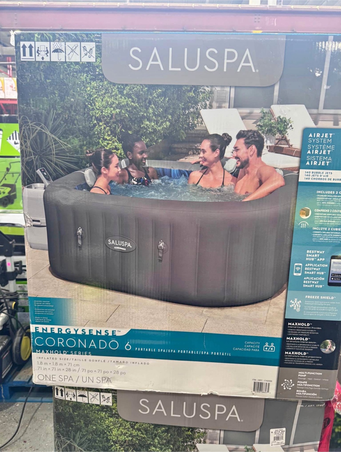 Saluspa Coronado EnergySense Smart AirJet Hot Tub