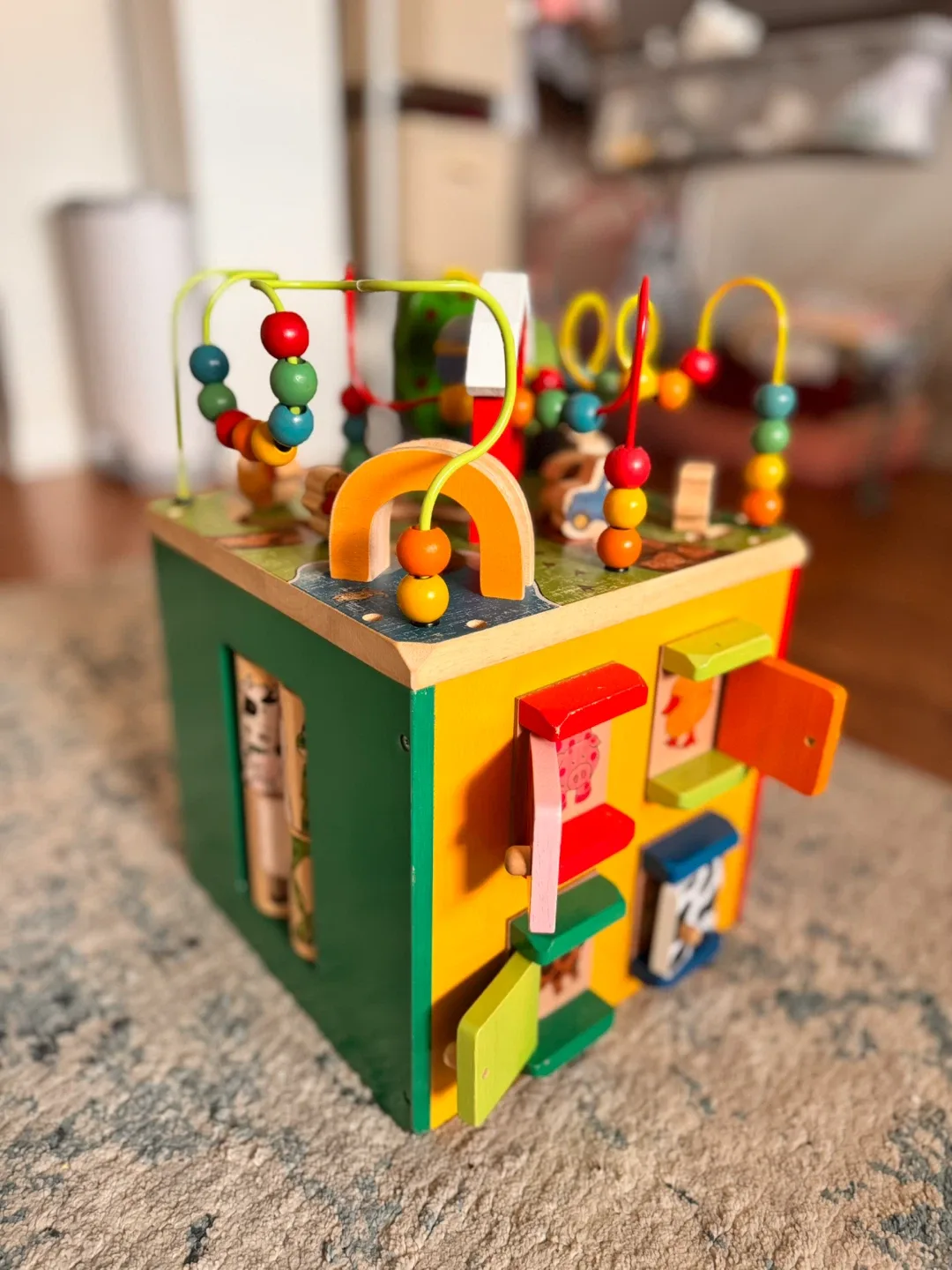 Wooden Activity Cube Toy