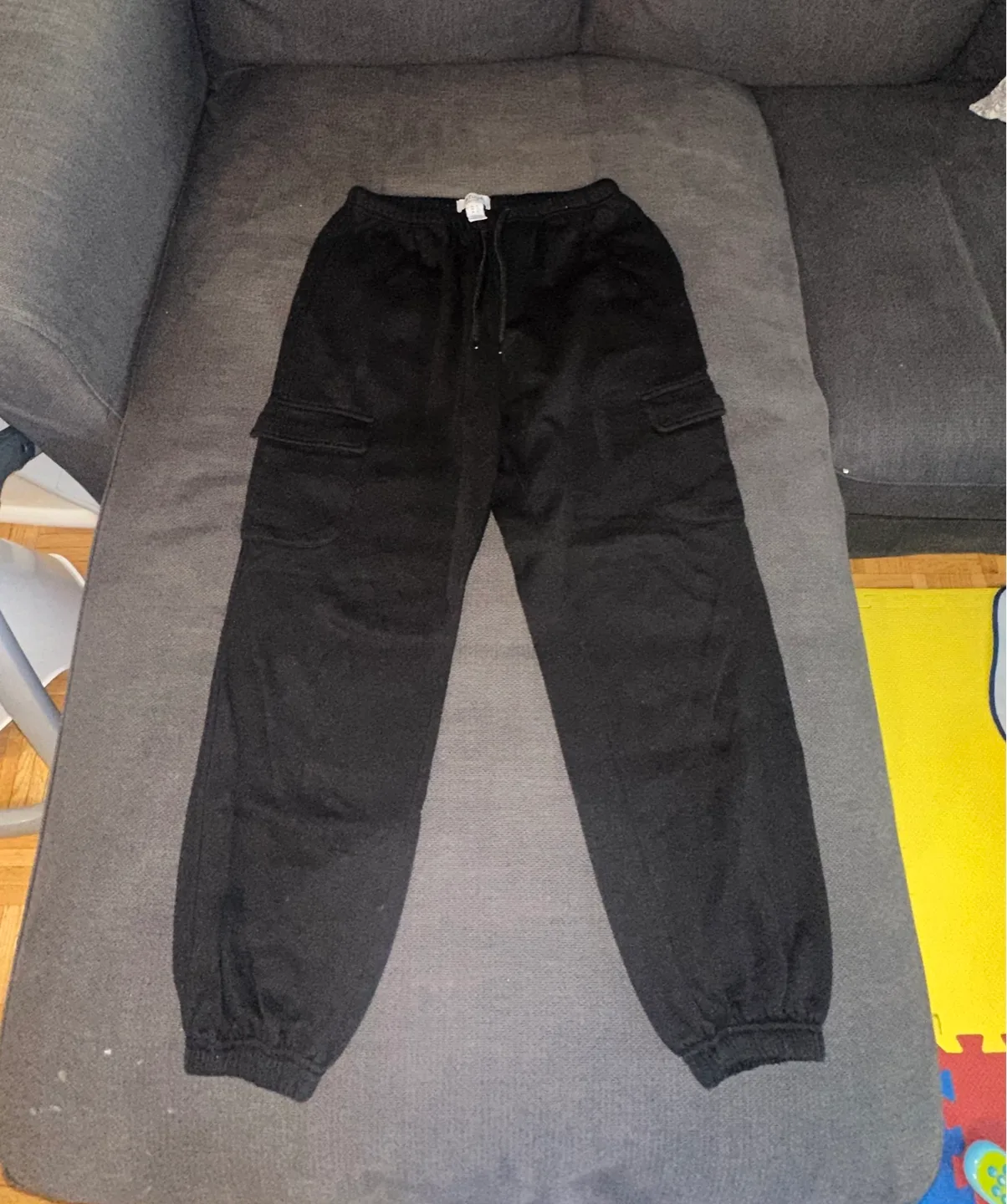 Black Cargo Sweatpants - Size S thumbnail