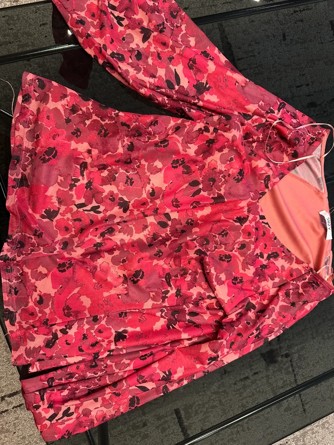 Shein Floral Print Top thumbnail