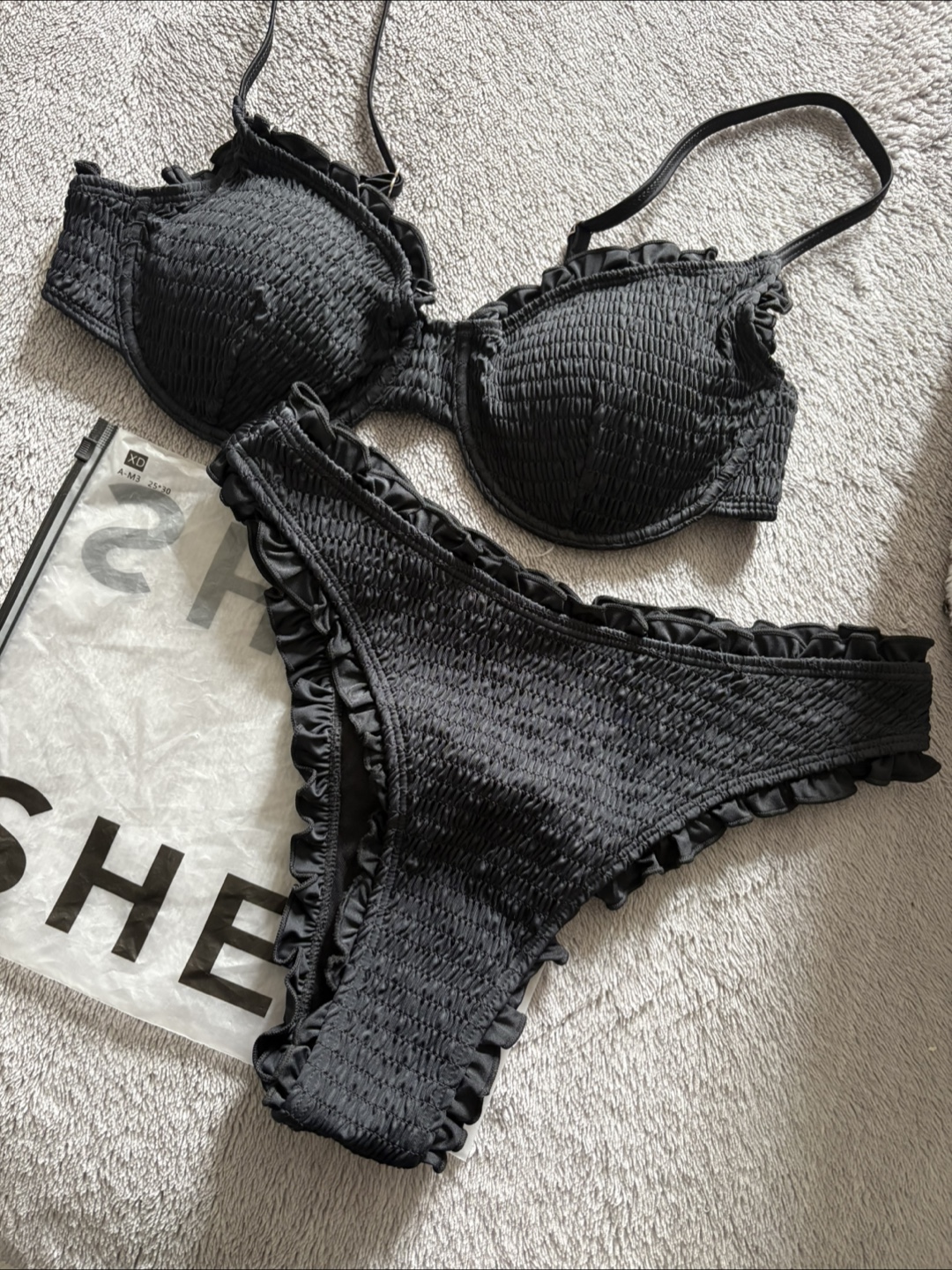 Shein Black Bikini Set - Size L