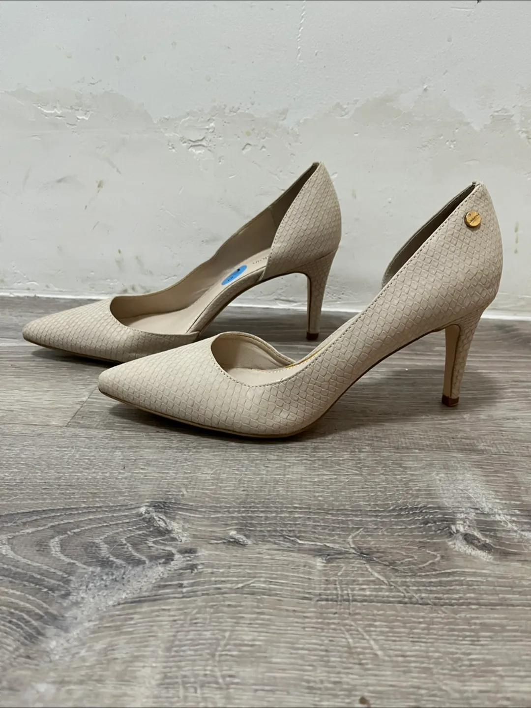 Calvin Klein Beige Heels - Size 7.5 thumbnail