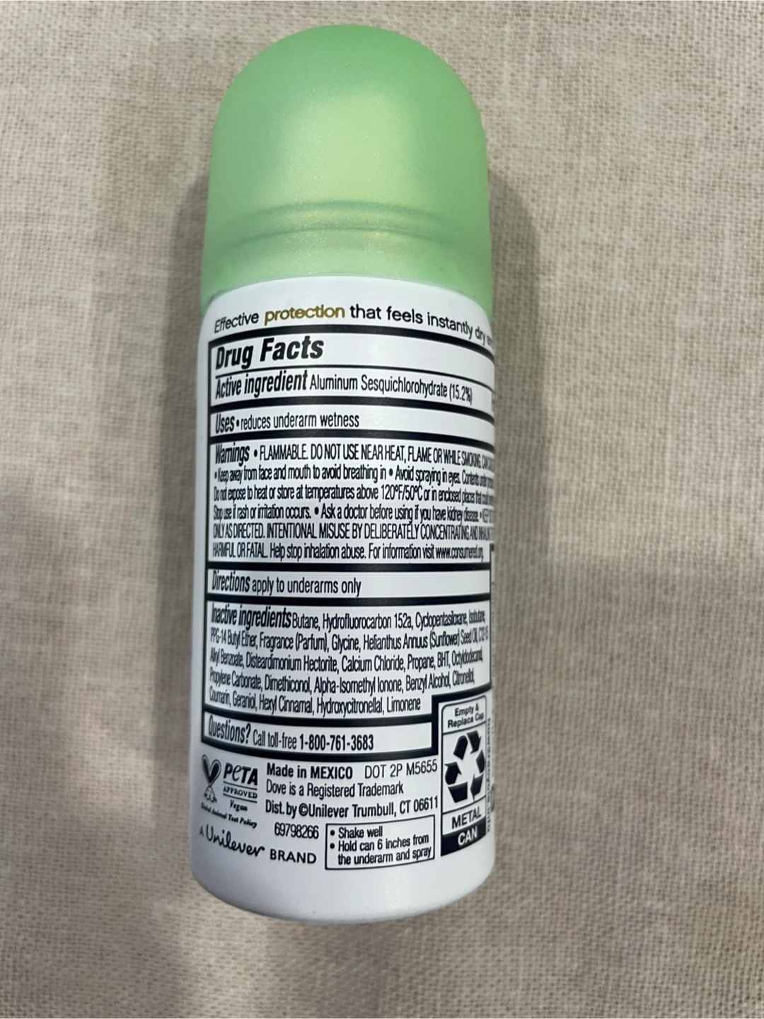 Dove Advanced Care Cool Essentials Dry Spray - photo 2