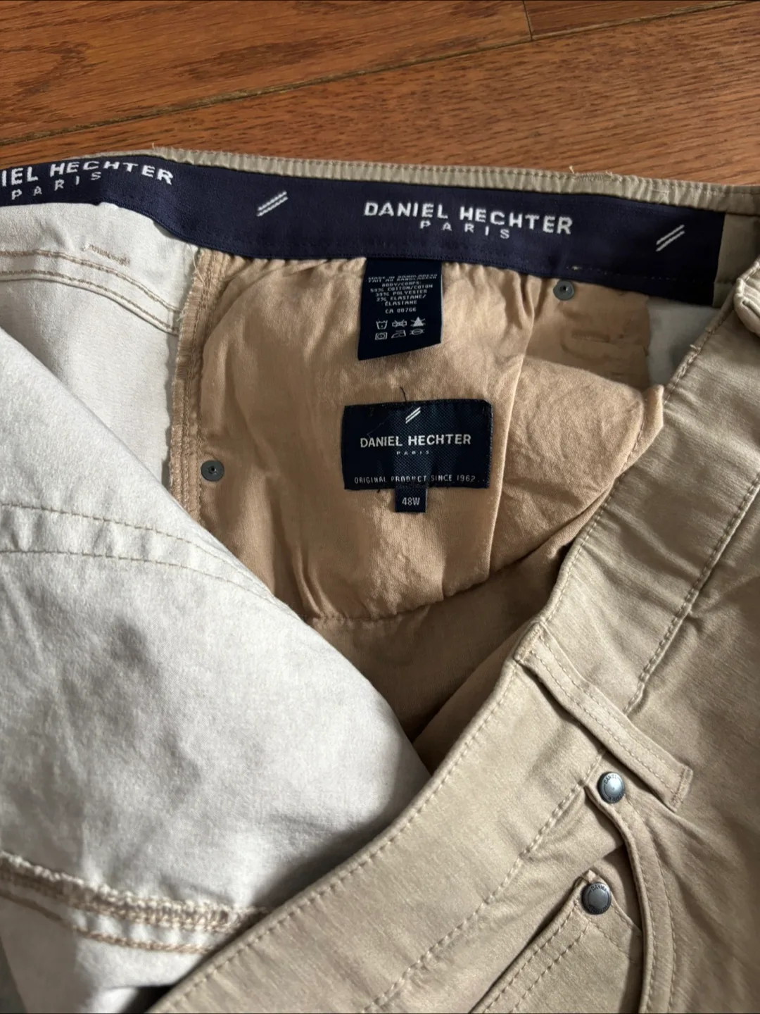 2 pair Daniel Hechter Paris Shorts - Size 48W image indicator(3)