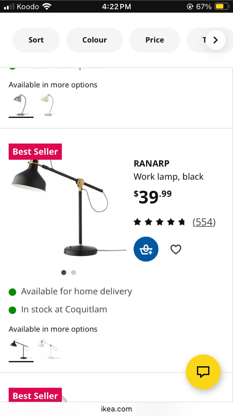 IKEA RANARP Work Lamp - Black - photo 3