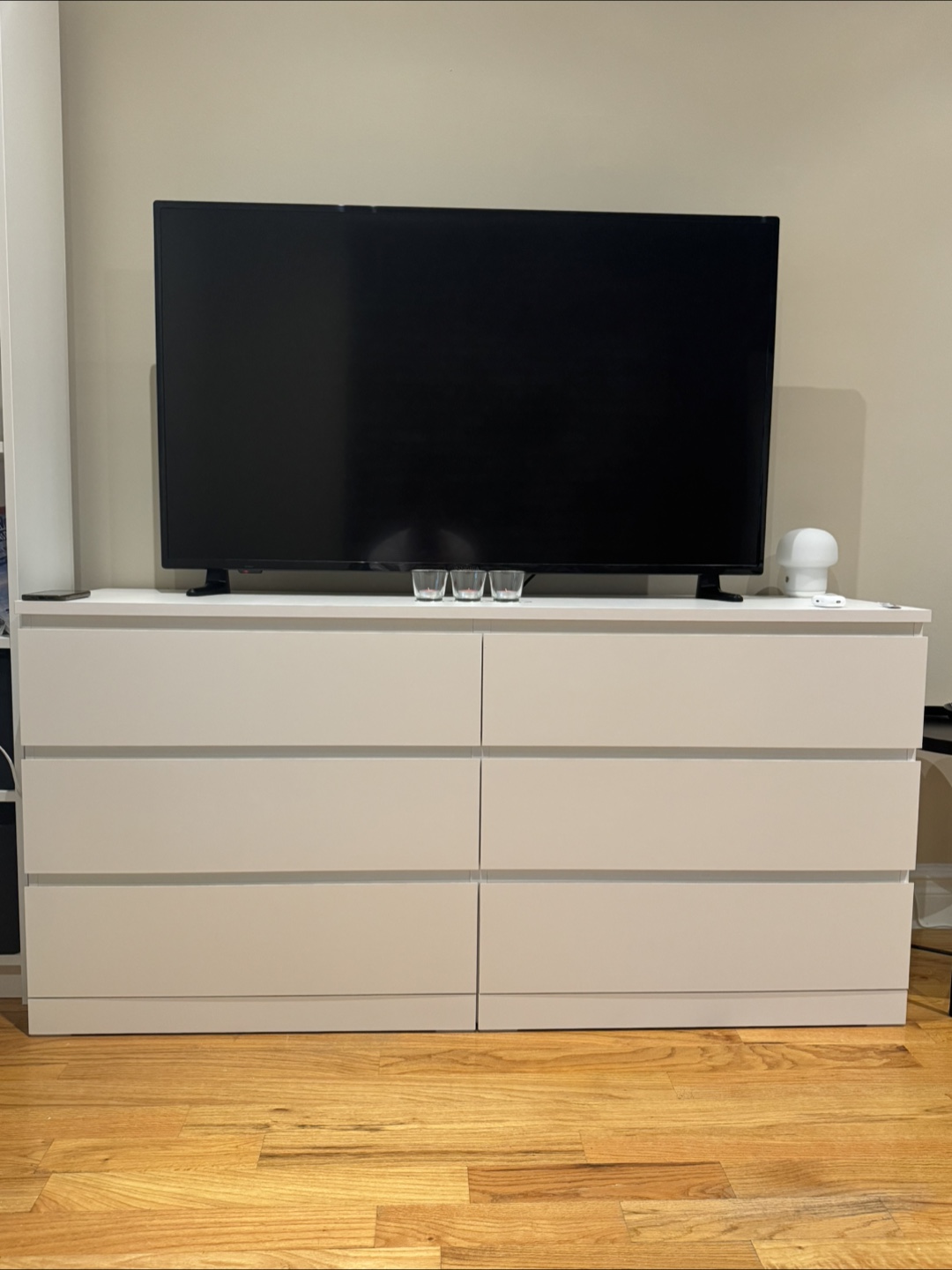 IKEA Malm White 6-Drawer Dresser