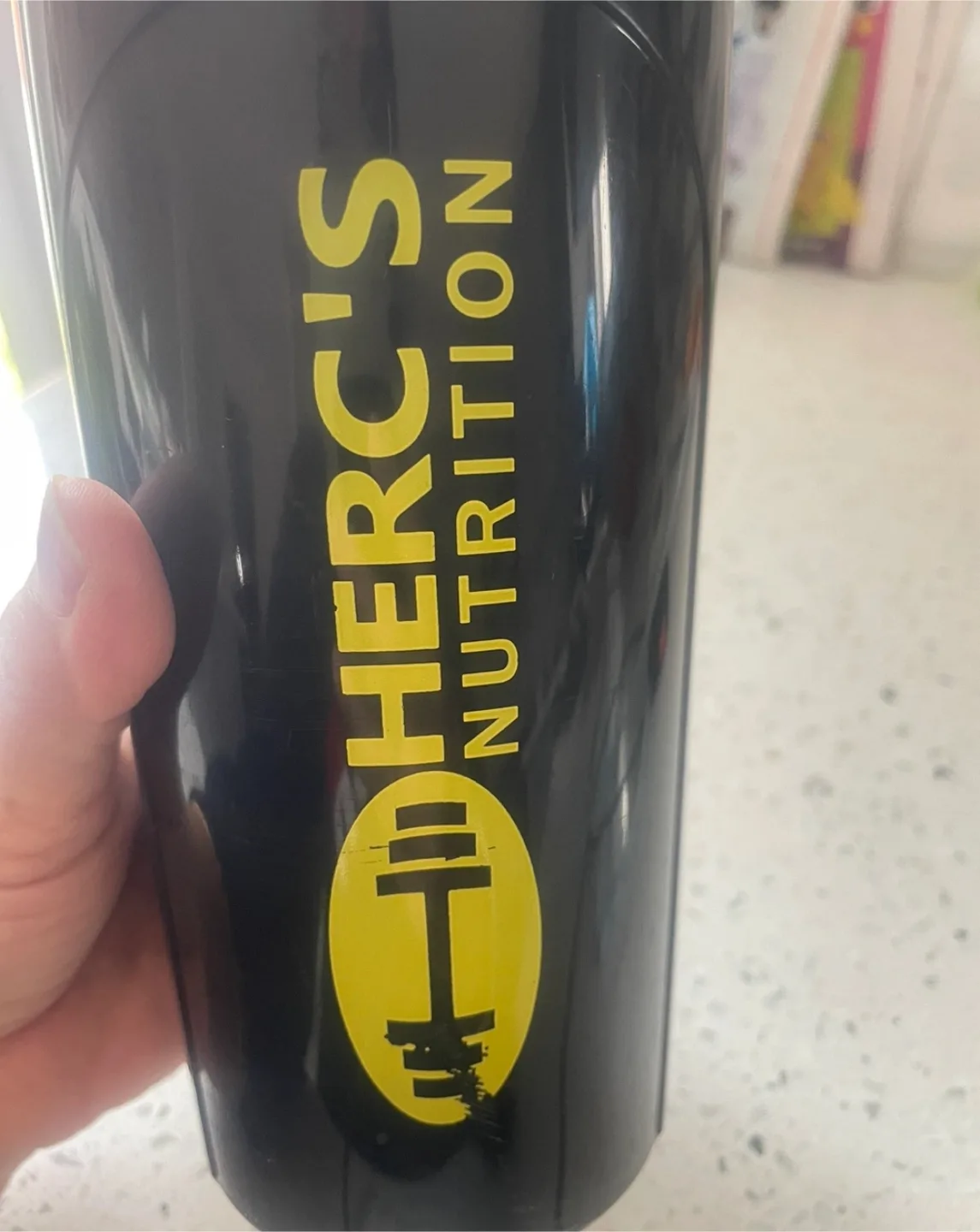 Herc's Nutrition Black Shaker Bottle image indicator(2)