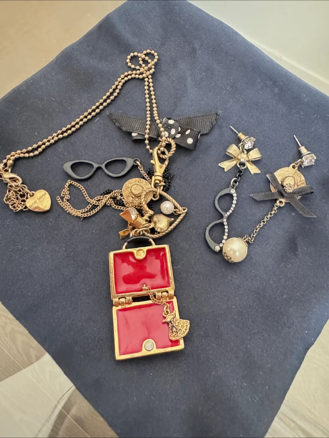 Betsey Johnson Necklace & Earring Set image indicator(3)